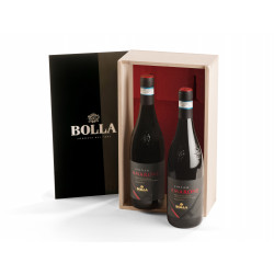 BOLLA RHETICO Amarone della Valpolicella Classico DOCG-wooden box 2x0,75